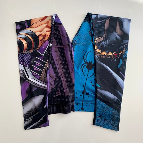 Marvel Avengers Comics Hawkeye Black Widow Leggings Size S - Picture 6 of 12